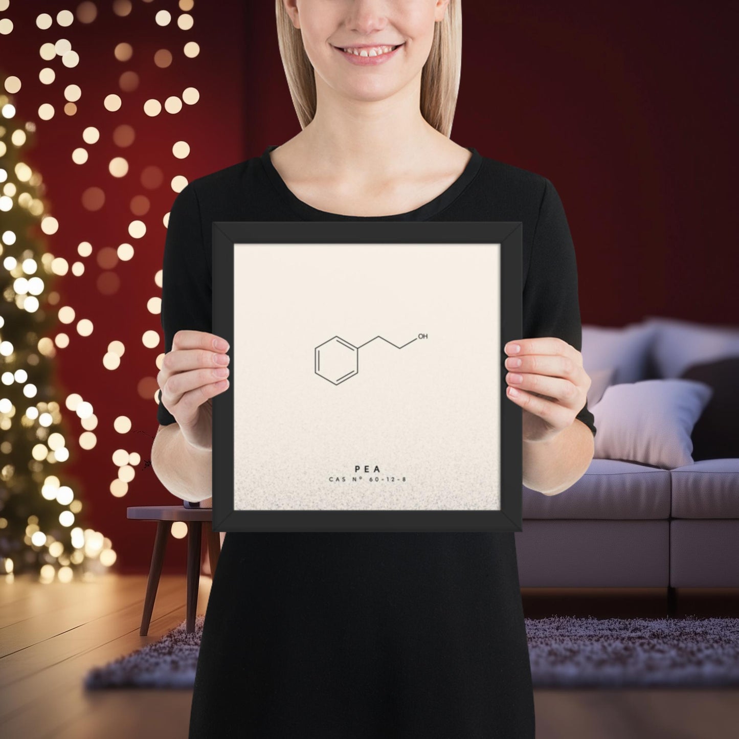 PEA (Phenylethyl Alcohol) Molecule Print