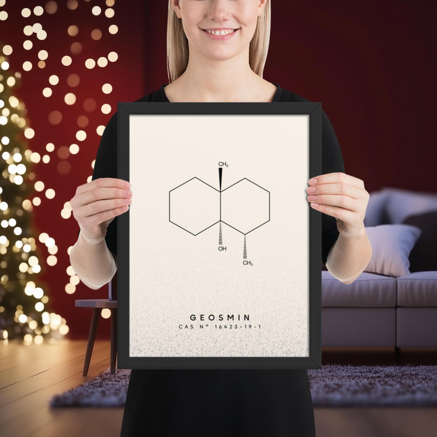 Geosmin Molecule Print