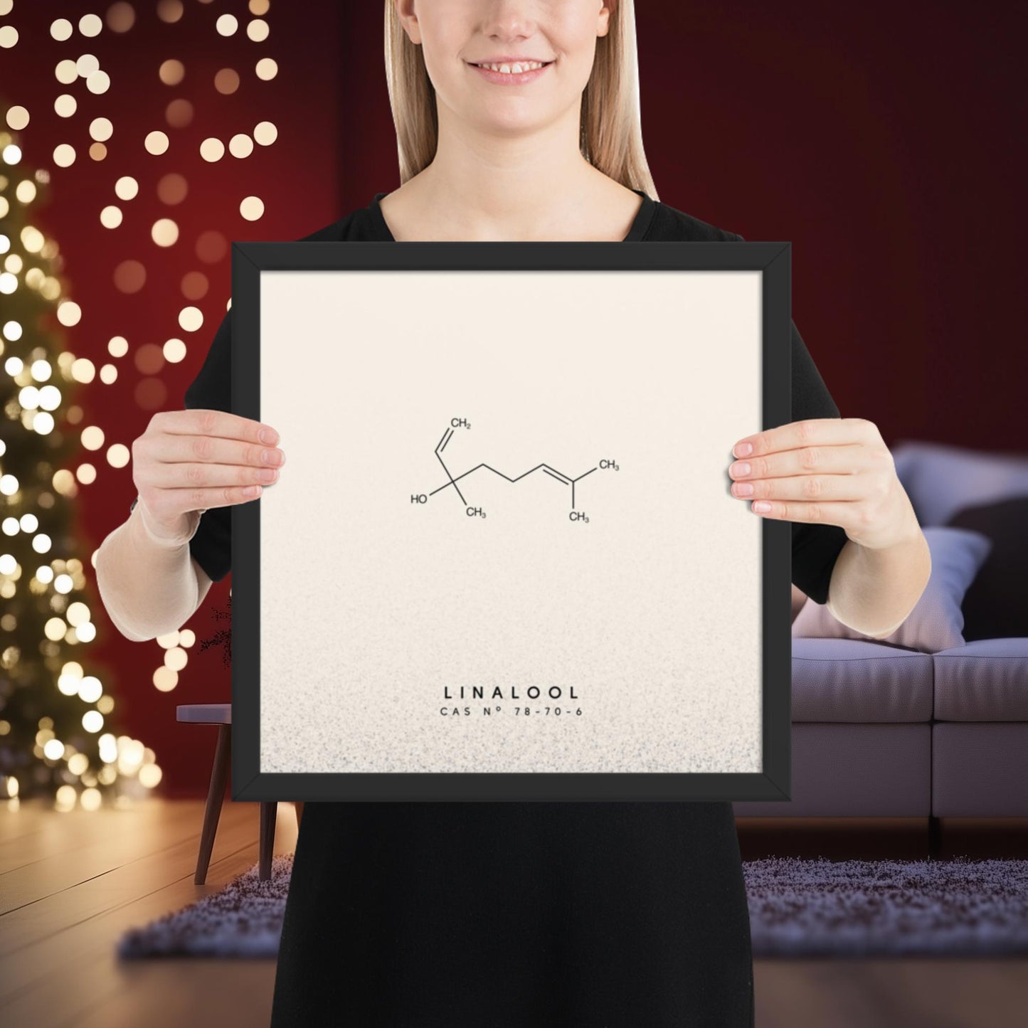 Linalool Molecule Print