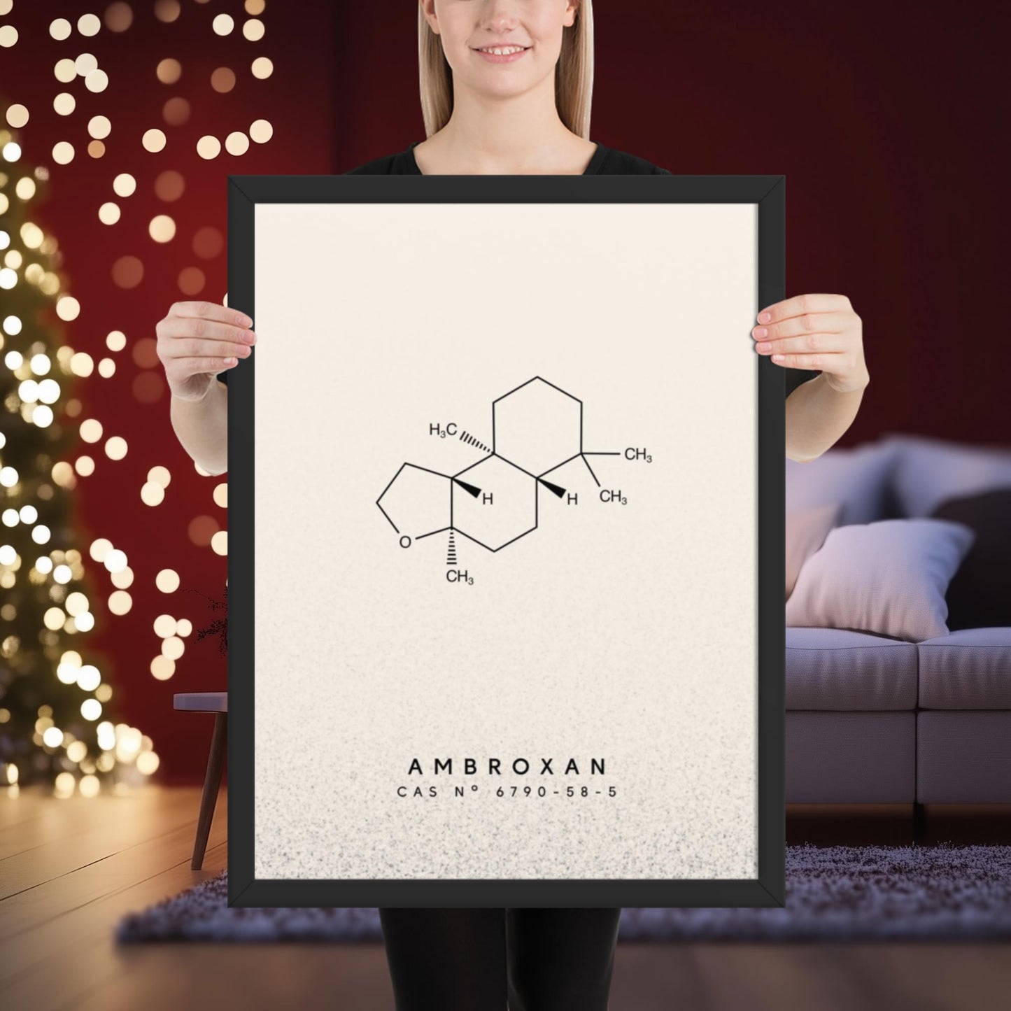 Ambroxan Molecule Print