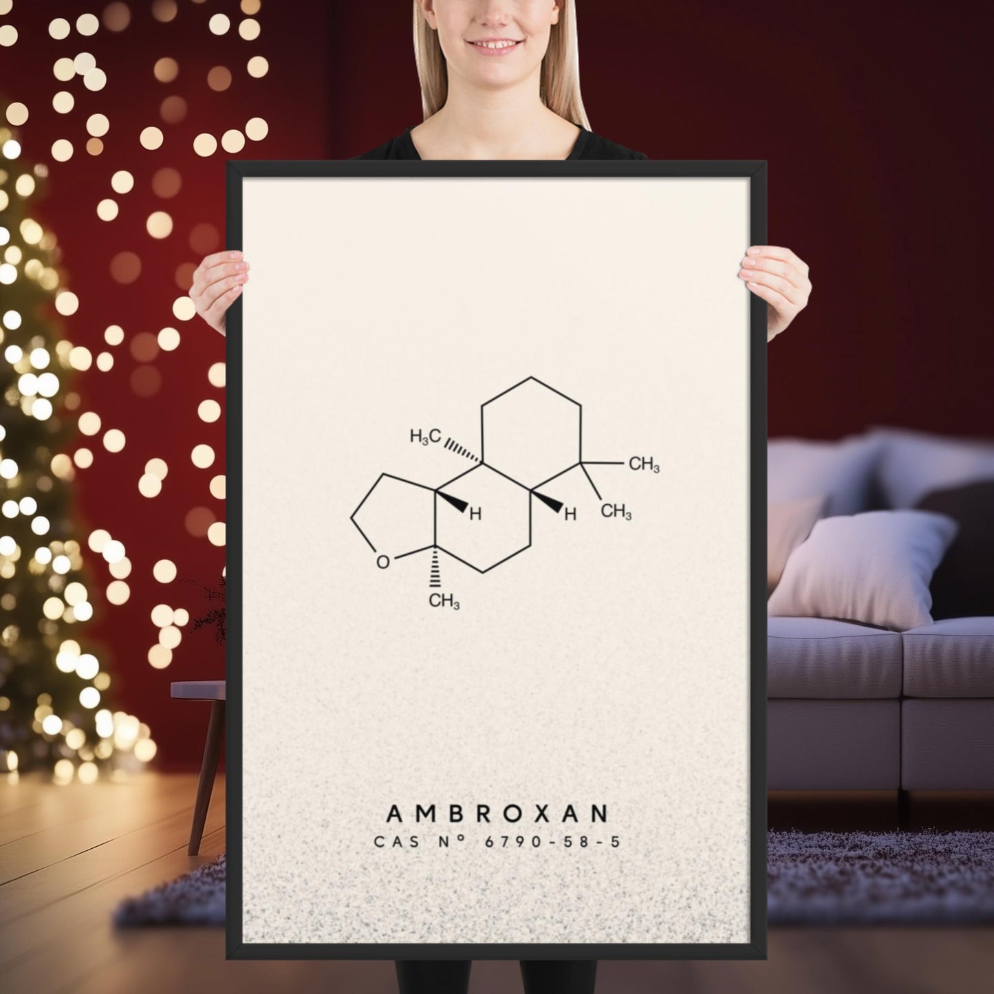 Ambroxan Molecule Print