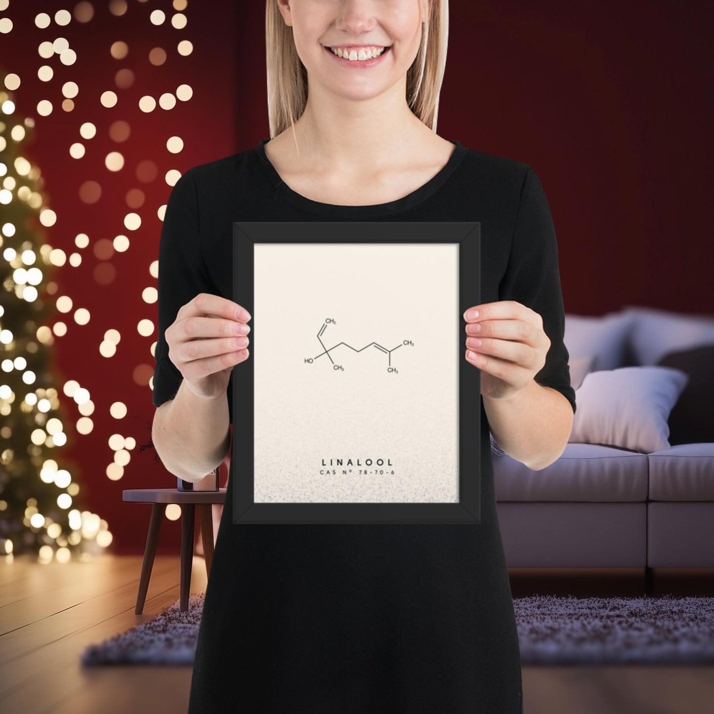 Linalool Molecule Print