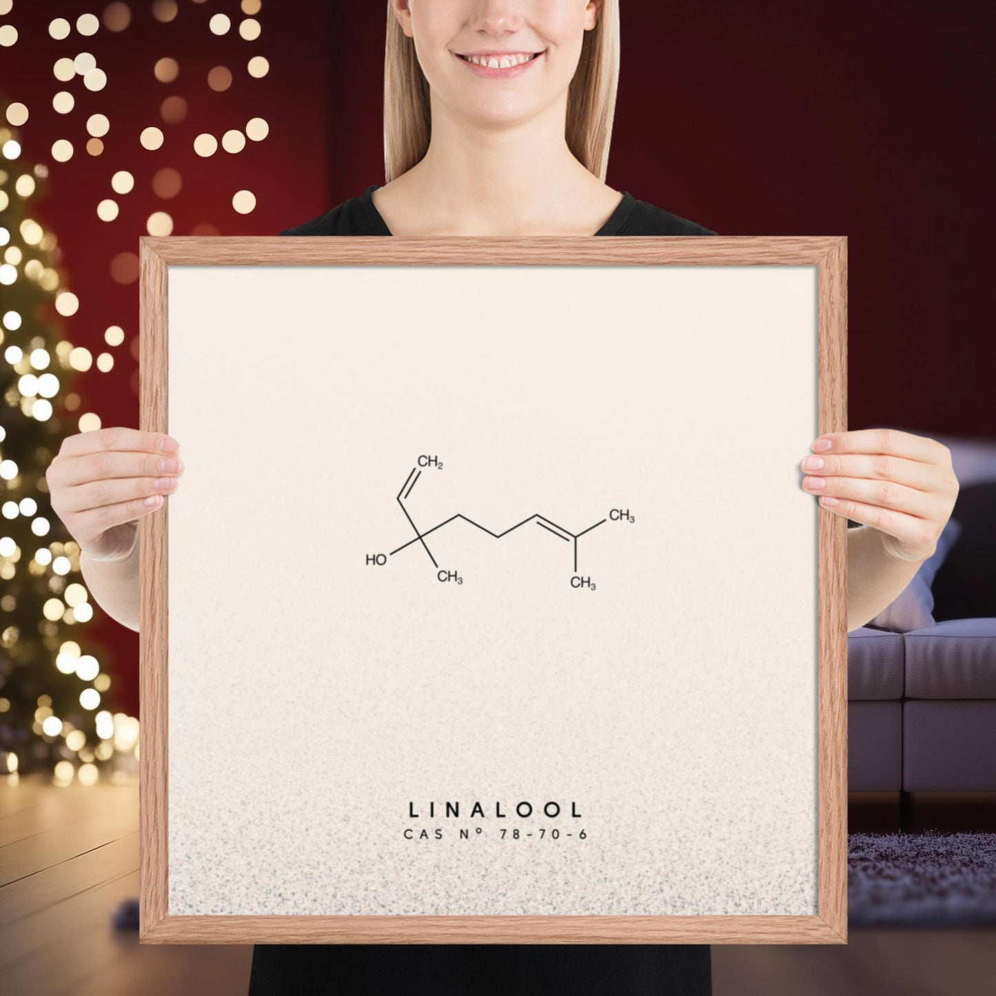 Linalool Molecule Print