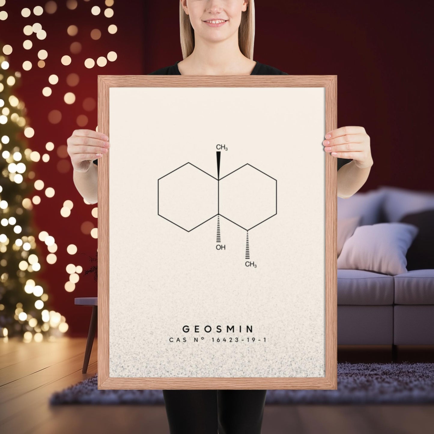 Geosmin Molecule Print