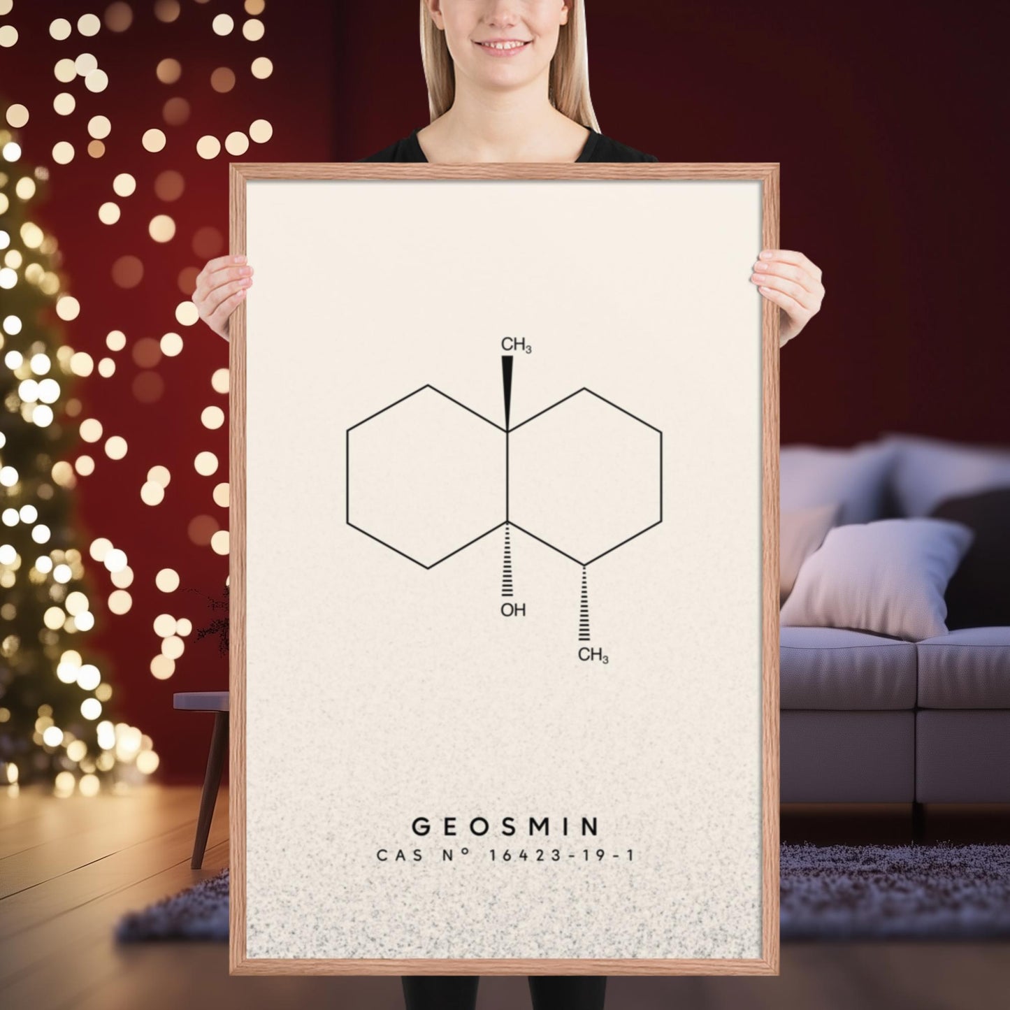 Geosmin Molecule Print