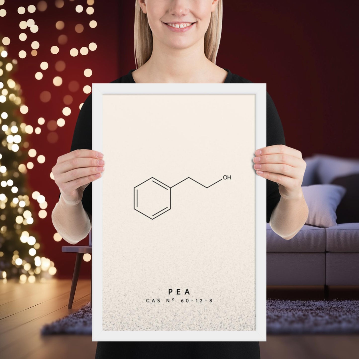 PEA (Phenylethyl Alcohol) Molecule Print