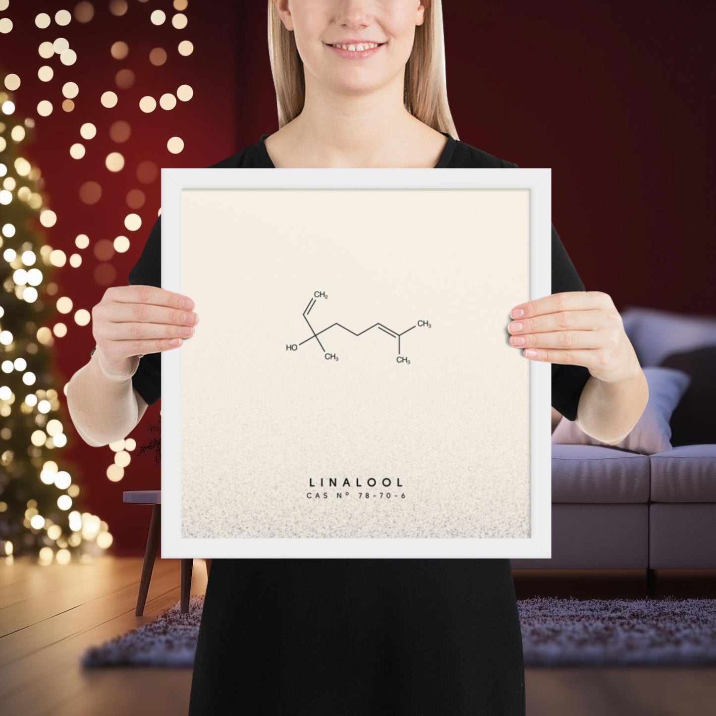 Linalool Molecule Print