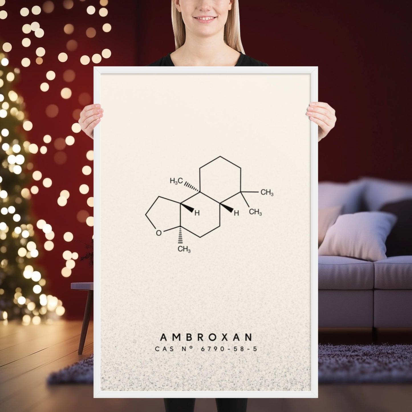 Ambroxan Molecule Print